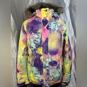 Colorful Tie-Dye ski Jacket